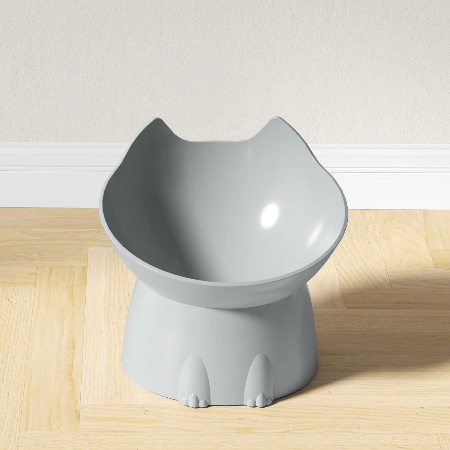 Whisker-Friendly Elevated Cat Bowl