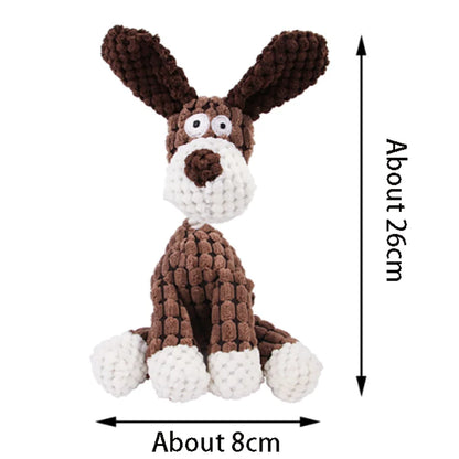 Squeaky Plush Bone Toy