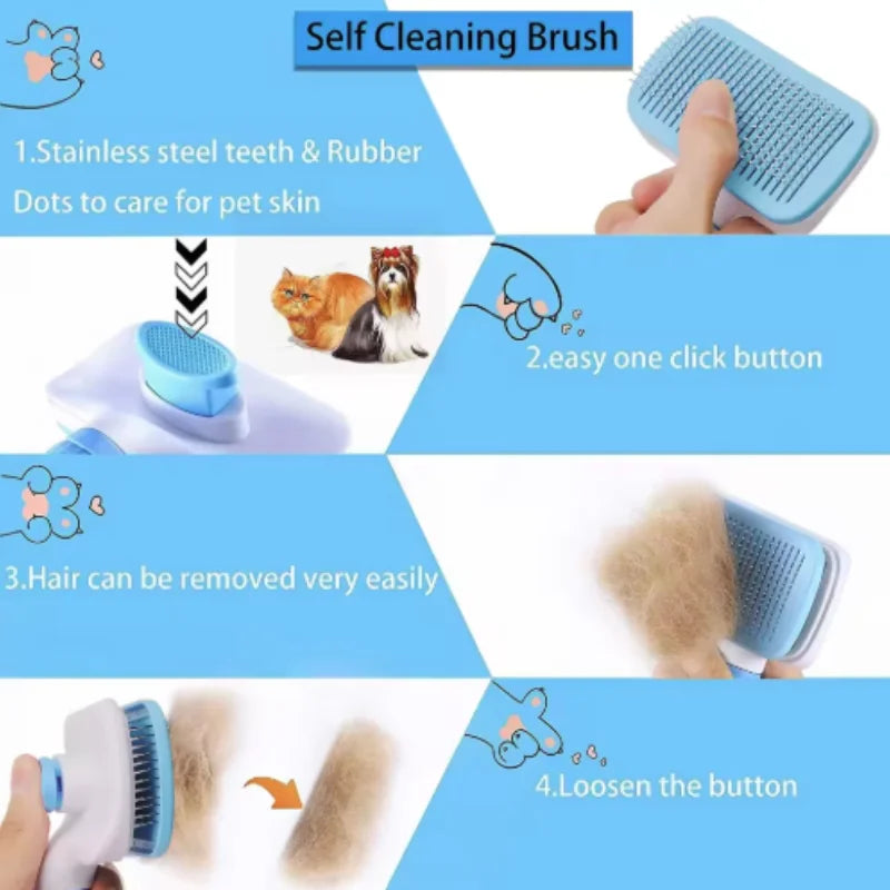 Easy-Release Grooming Brush