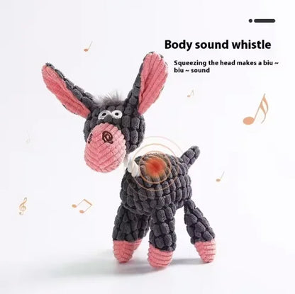 Squeaky Plush Bone Toy