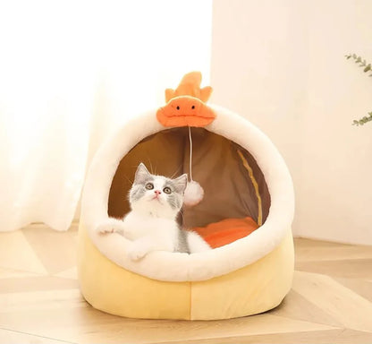 CozyFold Pet Cave Bed