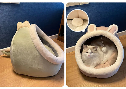CozyFold Pet Cave Bed