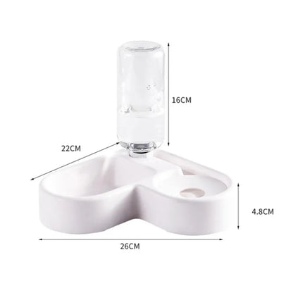 Dual Pet Feeding Bowl Set