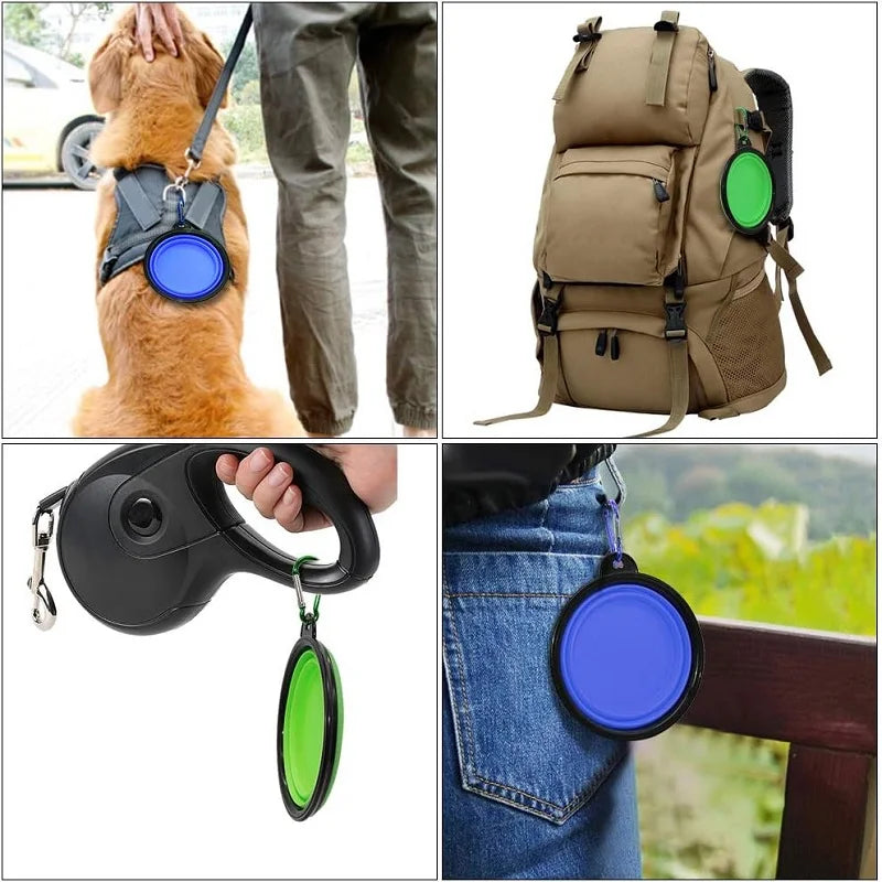 2-in-1 Collapsible Travel Bowl
