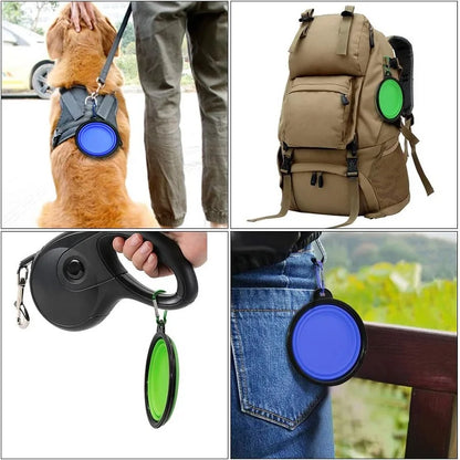 2-in-1 Collapsible Travel Bowl