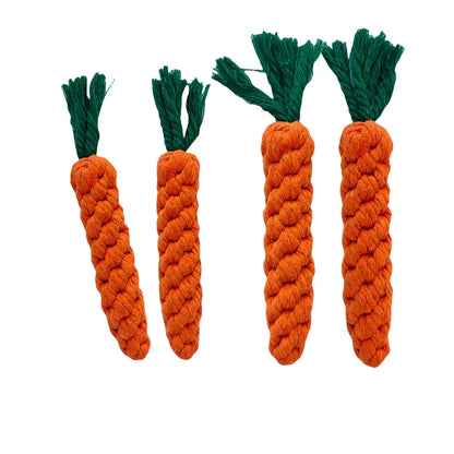 Carrot Rope Tug & Chew Toy