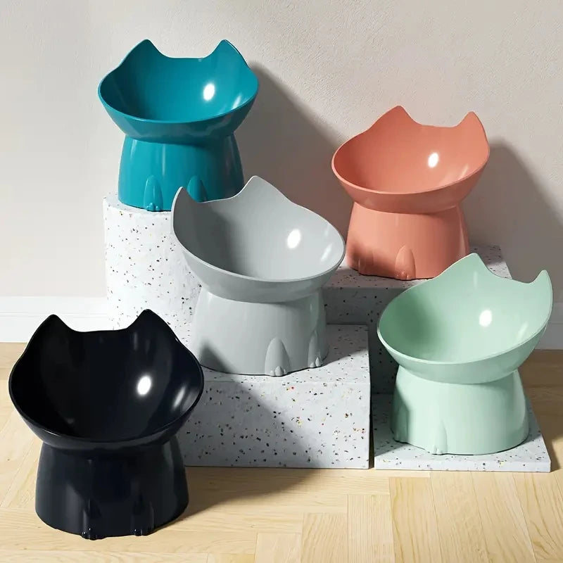Whisker-Friendly Elevated Cat Bowl